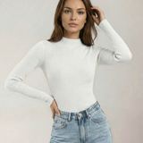 The Sable Mock Neck Top