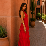 Vestido Manila em vermelho