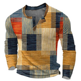 Retro Patchwork Henley