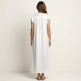 JOSIE | ELEGANT RUFFLE V-NECK MAXI DRESS