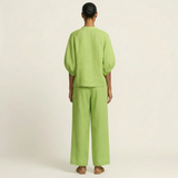 AURELIE | ZIPPER-FRONT PUFF SLEEVE SET