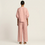 AURELIE | ZIPPER-FRONT PUFF SLEEVE SET