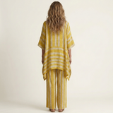 SASHA | TWO-PIECE STRIPED COTTON-LINEN SET