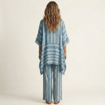 SASHA | TWO-PIECE STRIPED COTTON-LINEN SET