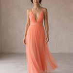Ginevra | Maxi Abito Luce Corallo