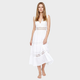 Kim | Nėriniuotas Suknelė su V formos Iškirpte
