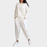 Klaudija™ - Marškinėlių ir Kelnaičių Rinkinys su Lengva Elegancija